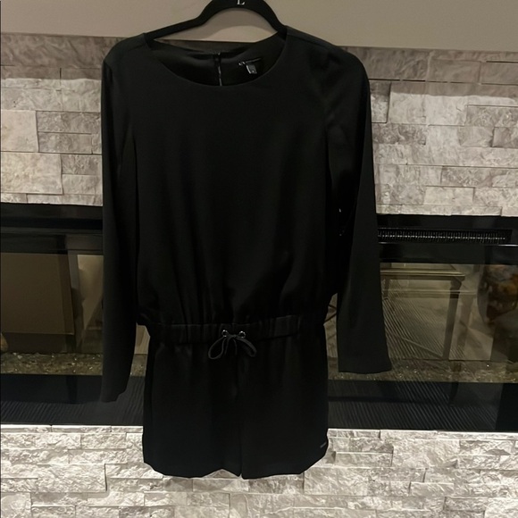 Armani Exchange Black Long Sleeve drawstring waist Romper size 4 - Picture 1 of 12